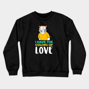 Colors of love Crewneck Sweatshirt